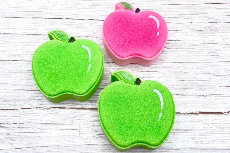 Apple Milk Bath Bombs with embeds Hartmont Candles
