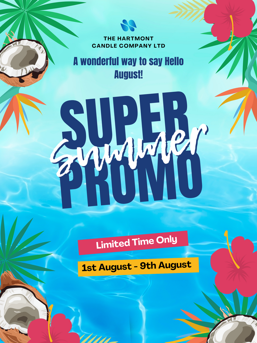 August Promo Names August Promo!! On now until August 9th, 2022. – Hartmont Candles