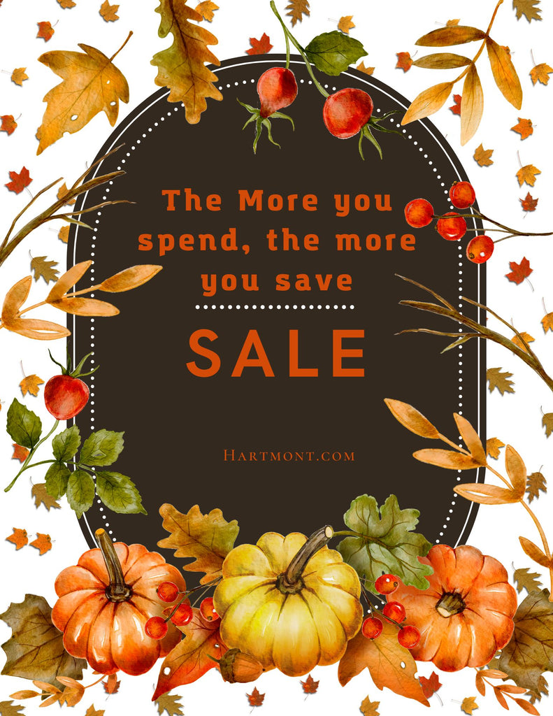The More You Spend, The More You Save Sale on NOW until October 2, 2022!