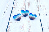Fused glass heart