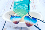 Fused glass heart